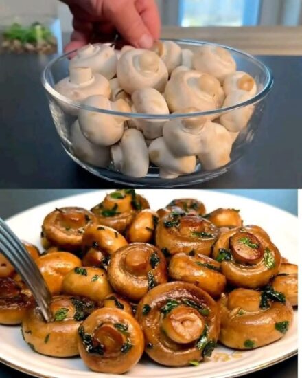 Garlic Butter Sautéed Mushrooms with Fresh Parsley