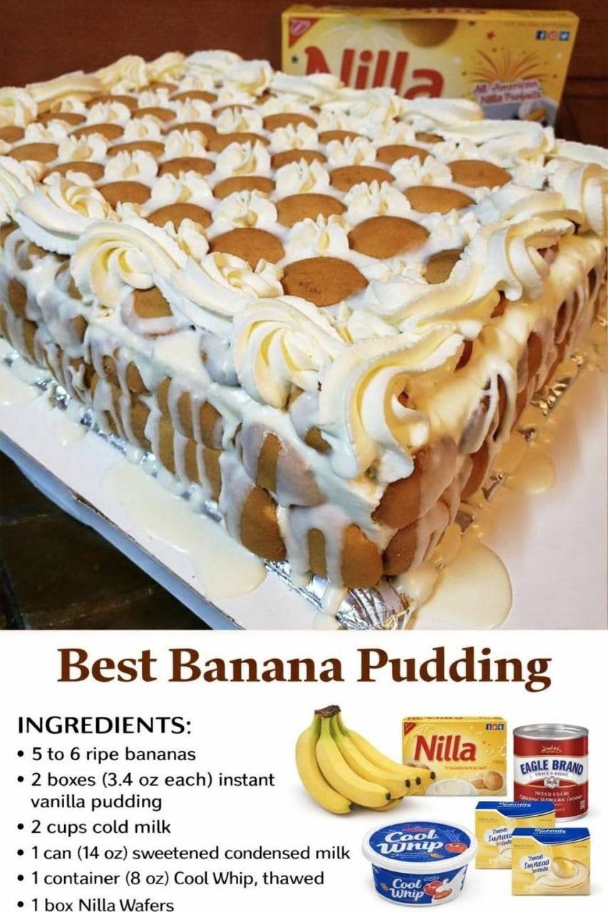 Classic Banana Pudding (Chessmen or Vanilla Wafers)