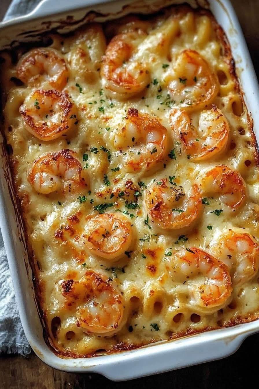 Shrimp Scampi Bake