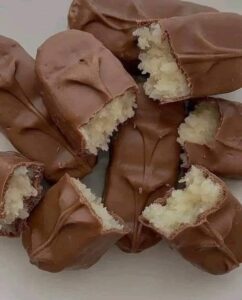 Made from scratch chocolate coconut bars