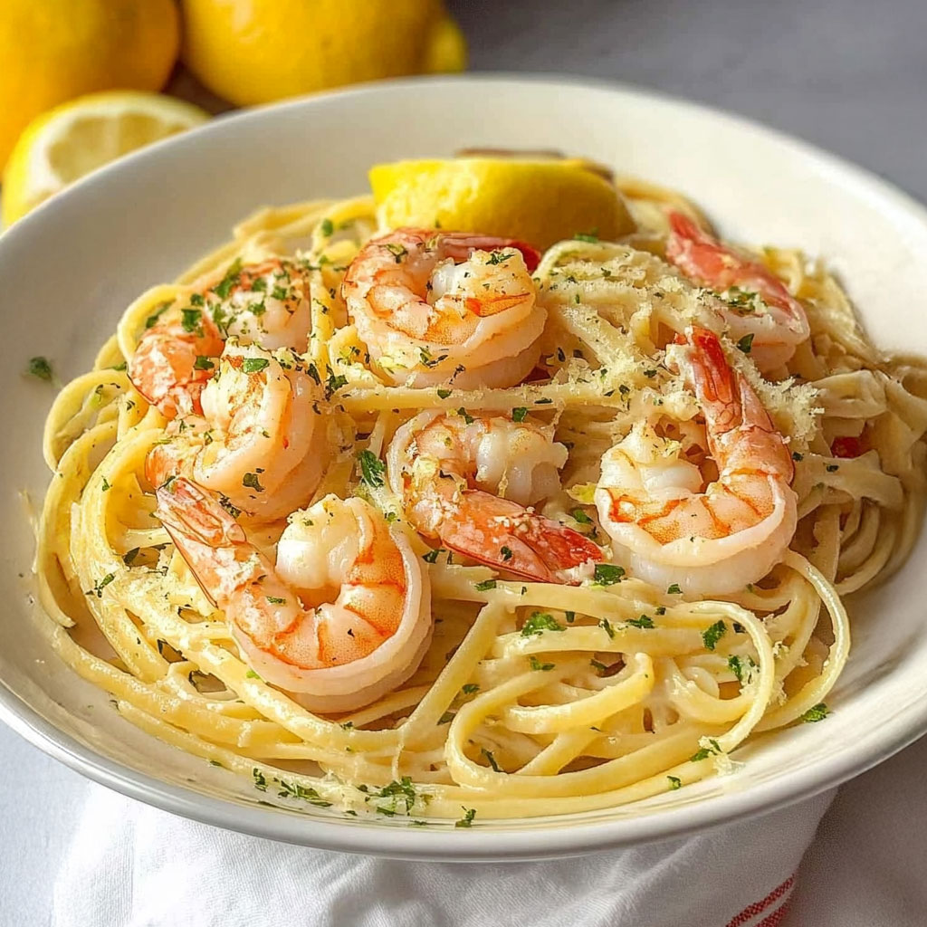 Lemon Shrimp Pasta
