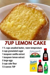 Lemon 7UP Cake – Ultra-Moist Citrus Bundt Cake with Classic Southern Flavor