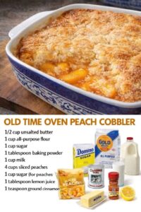 Easy Peach Cobbler Recipe with Fresh or Canned Peaches