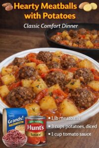 Meat balls with potatoes