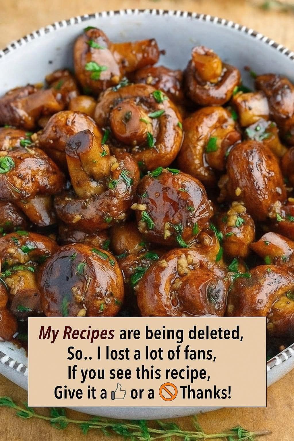 Air Fryer Garlic Butter Roasted Mushrooms