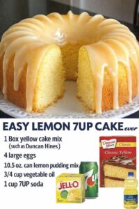 Lemon 7UP Cake – Ultra-Moist Citrus Bundt Cake with Classic Southern Flavor