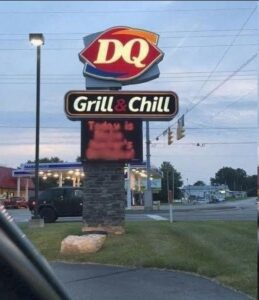 A Dairy Queen restaurant has gotten itself into trouble with this controversial sign