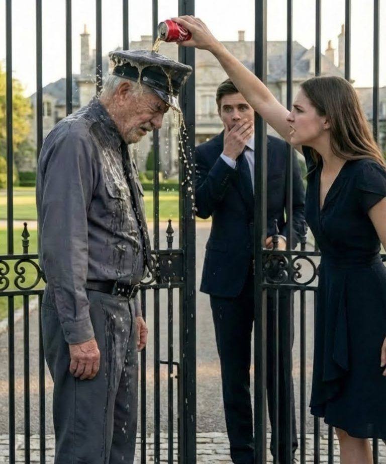 A Billionaire Pretended to Be a Doorman to Test His Son’s Fiancée — What She Did Made Him Break Down in Tears Ricardo Álvarez had built an empire from nothing. His name appeared in business magazines, his face on conference banners, his signature on deals worth more than most people’s lifetimes. Yet none of that mattered when it came to his only son. The boy was about to marry Sofía. And Ricardo couldn’t sleep. Something about her felt wrong. Too polished. Too interested in comfort. Too focused on status. Ricardo feared she loved the fortune surrounding his son more than the man himself. And the thought that his child might be walking into a life built on greed twisted his chest with anxiety. So he made a decision that surprised even himself. He would test her. On the night of the engagement dinner, at one of the most exclusive restaurants in the city, Ricardo did not arrive as the owner or the honored guest. He arrived as a nobody. An old uniform. Cheap shoes. Thick glasses. He stood quietly at the entrance as the doorman, his back slightly bent, his hands folded like a servant’s. No one recognized him. Then Sofía arrived. She stepped out of a luxury car, radiant in a designer dress, confidence wrapped around her like perfume. She didn’t acknowledge the doorman. Didn’t meet his eyes. She walked past him as if he were part of the wall. Ricardo followed her inside, playing his role. When he tried to pull out her chair, his hand slipped. A few drops from the tray he was carrying splashed onto the corner of her handbag. Barely noticeable. Harmless. But Sofía exploded. Her sharp scream cut through the restaurant, freezing conversations mid-sentence. She stood up and began tearing into him with cruel, humiliating words. Loud. Public. Merciless. Ricardo lowered his head and apologized again and again, his voice shaking—not from the act, but from the pain of watching the truth reveal itself so clearly. Still, it wasn’t enough for her. Her anger boiled over. She grabbed the glass of Coca-Cola from the table and flung it straight at him. Cold, sticky liquid soaked his hair, ran down his face, stained the uniform. The bubbles slid like mockery as laughter and gasps filled the room. Ricardo stood there, drenched and silent. And for the first time in his life, the man who owned everything felt completely broken. Because in that moment, he knew. This wasn’t a test anymore. It was an answer. 👇 Full story continues in the comments