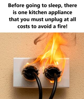 Everyone Should Unplug This Kitchen Appliance Before Going to Sleep to Prevent a Fire