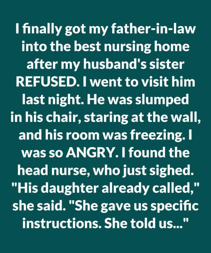 His Daughter Said “Leave Him in the Cold—He Prefers It That Way”—So I Brought a Space Heater, Stayed Overnight, and What I Discovered in His File Changed Everything
