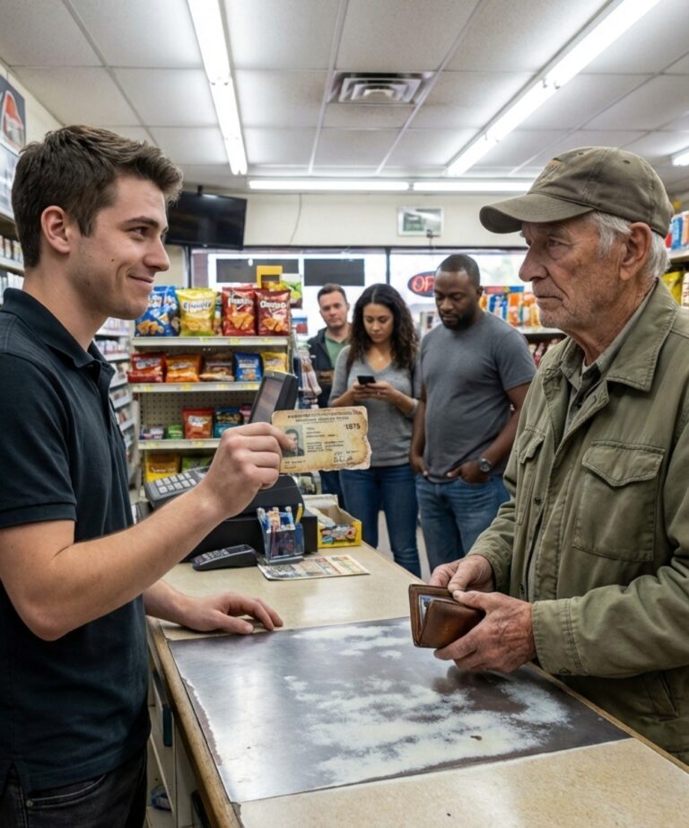 A Cashier Mocked A Veteran’s Old Military ID Until The Store Owner Recognized The Face In The Photo