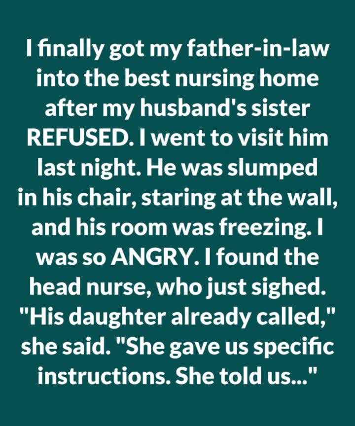 His Daughter Said “Leave Him in the Cold—He Prefers It That Way”—So I Brought a Space Heater, Stayed Overnight, and What I Discovered in His File Changed Everything