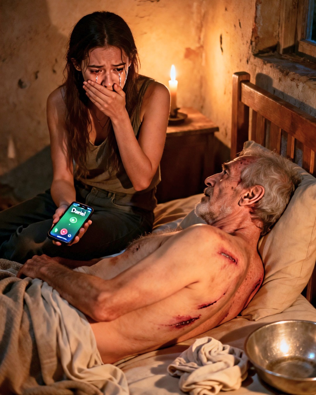 Secretly, I bathed my husband’s paralyzed father… and when I saw the mark on his back – nganha