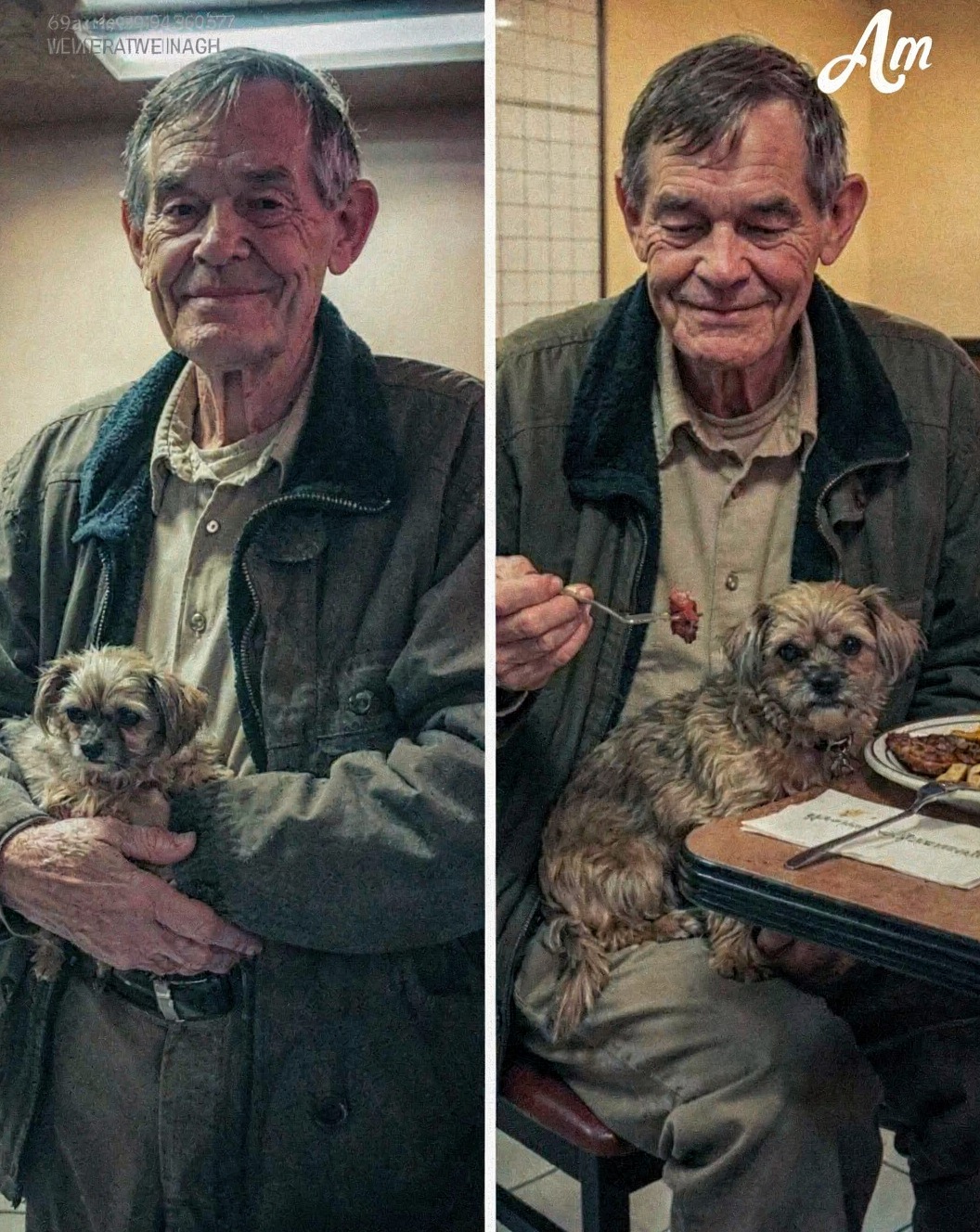 I Gave a Free Dinner to a Broke Old Man – the Next Morning, Something on My Door Made My Heart Stop