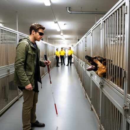 Blind Veteran Meets the Most Dangerous Retired Police Dog — What the Dog Did Next Shocks Everyone!