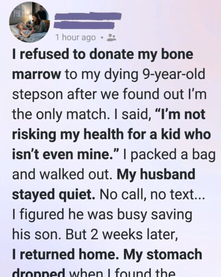 I Refused To Save My Stepson’s Life — Two Weeks Later, I Came Home And Faced The Truth I Had Tried To Escape