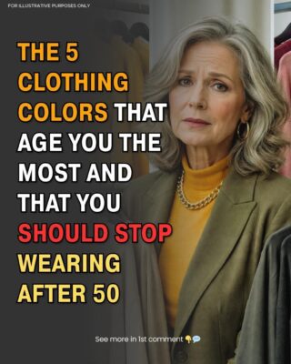 5 clothing colors that age you the most and that you should stop wearing after 50… See more…