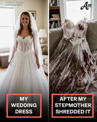 I Wore My Late Mom’s Wedding Gown after My Stepmom Shredded Mine – But What Fell Out of the Lining Silenced the Entire Room