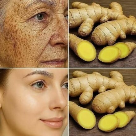 Ginger is 100 times more effective than Botox at eliminating deep wrinkles, freckles, and discoloration. I have to say something so you can continue receiving my recipes… Thank you! 😍