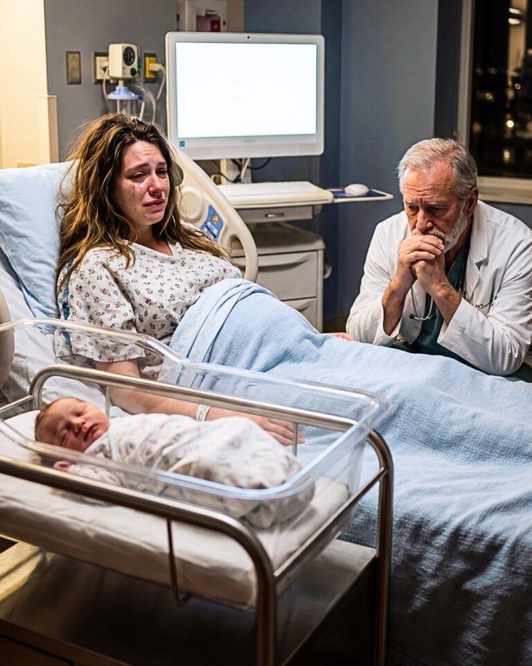She went to the hospital to give birth, but the doctor burst into tears when he saw the baby.