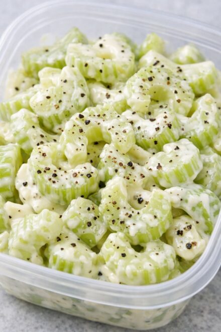 Creamy Celery Salad (Easy 4-Ingredient Classic Side Dish)