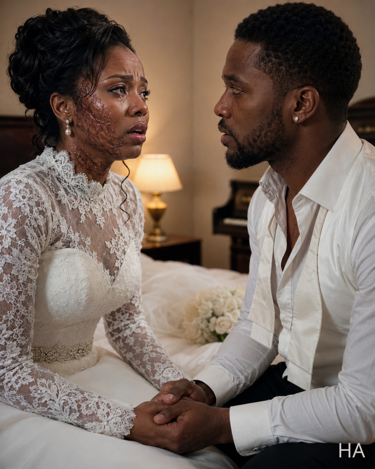 I Married a Blind Man So He’d Never See My Scars—But the Secret He Confessed on Our Wedding Night Was Worse Than Fire